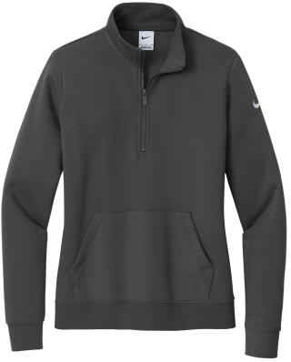 NKDX6720 - Ladies Club Fleece Sleeve Swoosh 1/2-Zip