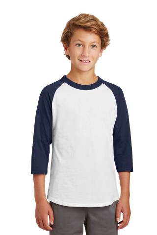 YT200 - Youth Colorblock Raglan Jersey